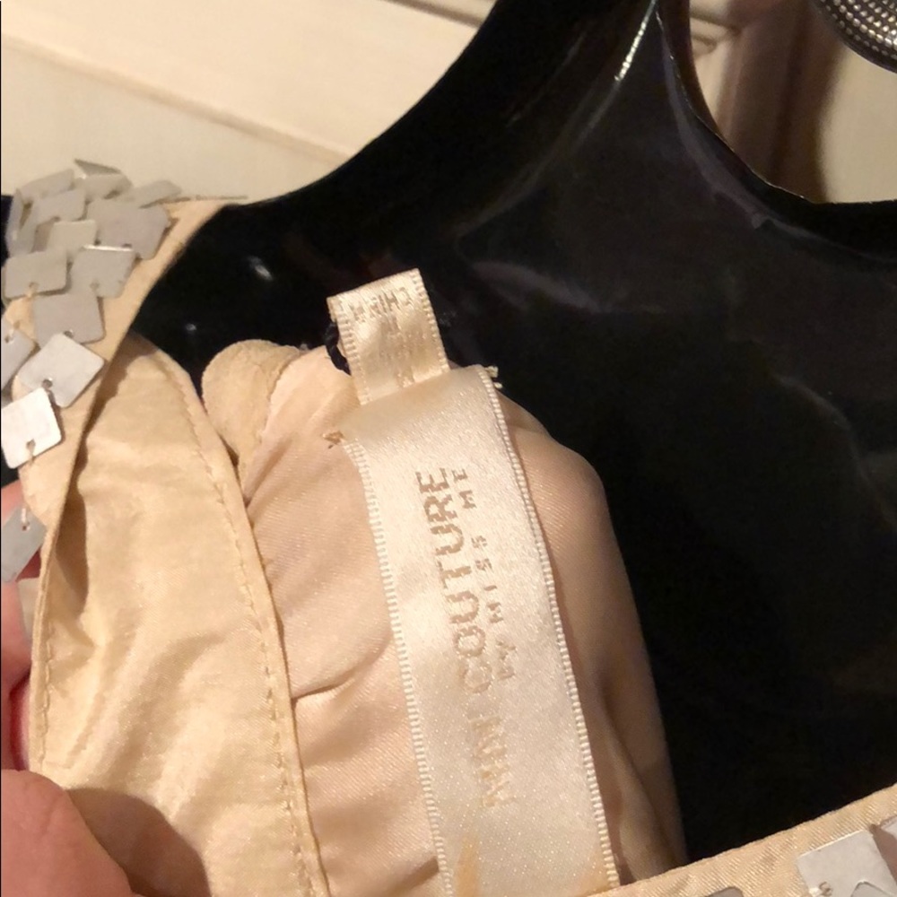 Women’s MM Couture by Miss Me Beige Sheer Dress M - Picture 6 of 6